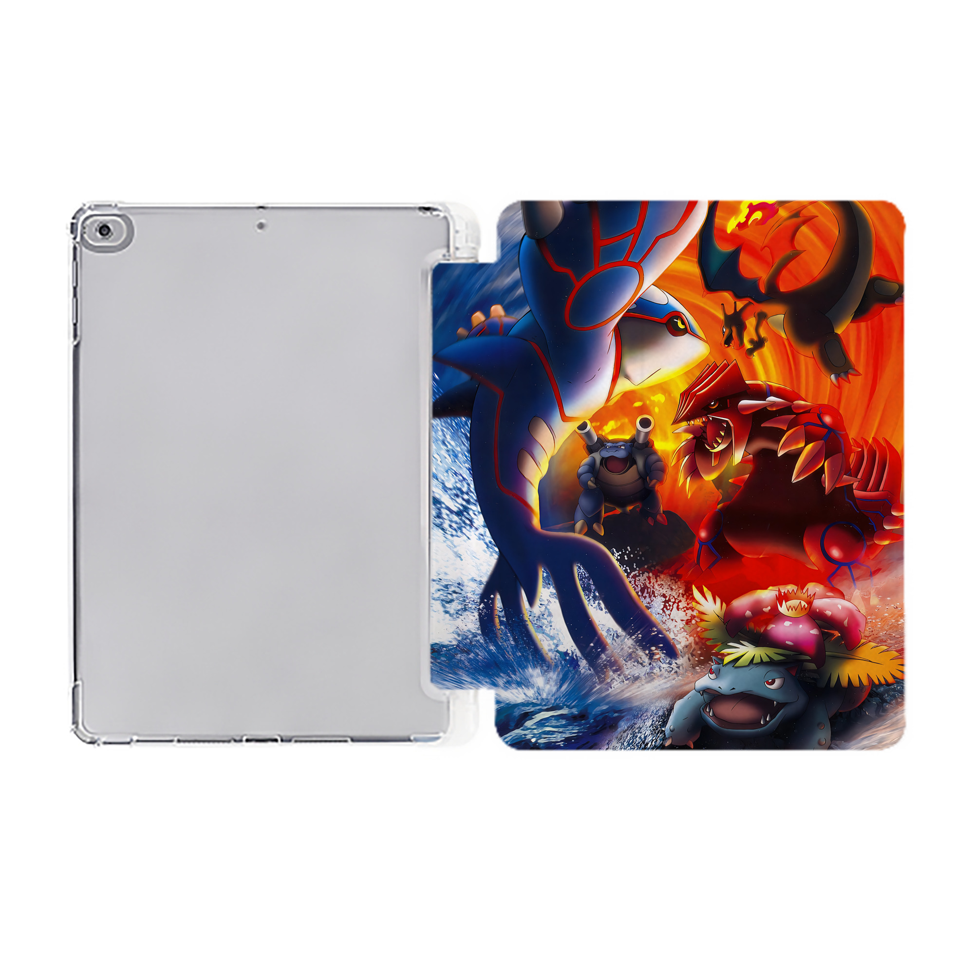（画像用） ポケットモンスター Pokémon IPad ケース ペン収納付き 三つ折りスタンド PUレザー×シリコン 対応機種9.5/10.5/10.9インチ